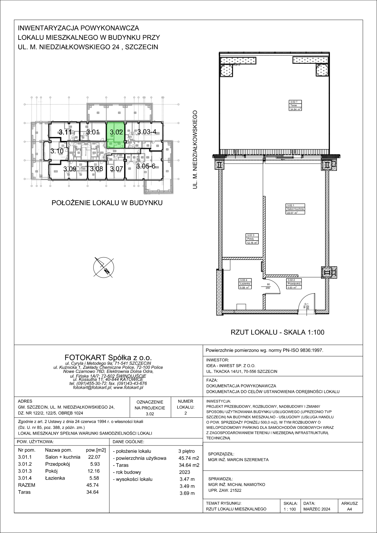 Sky Garden - Apartament nr 3.02/2